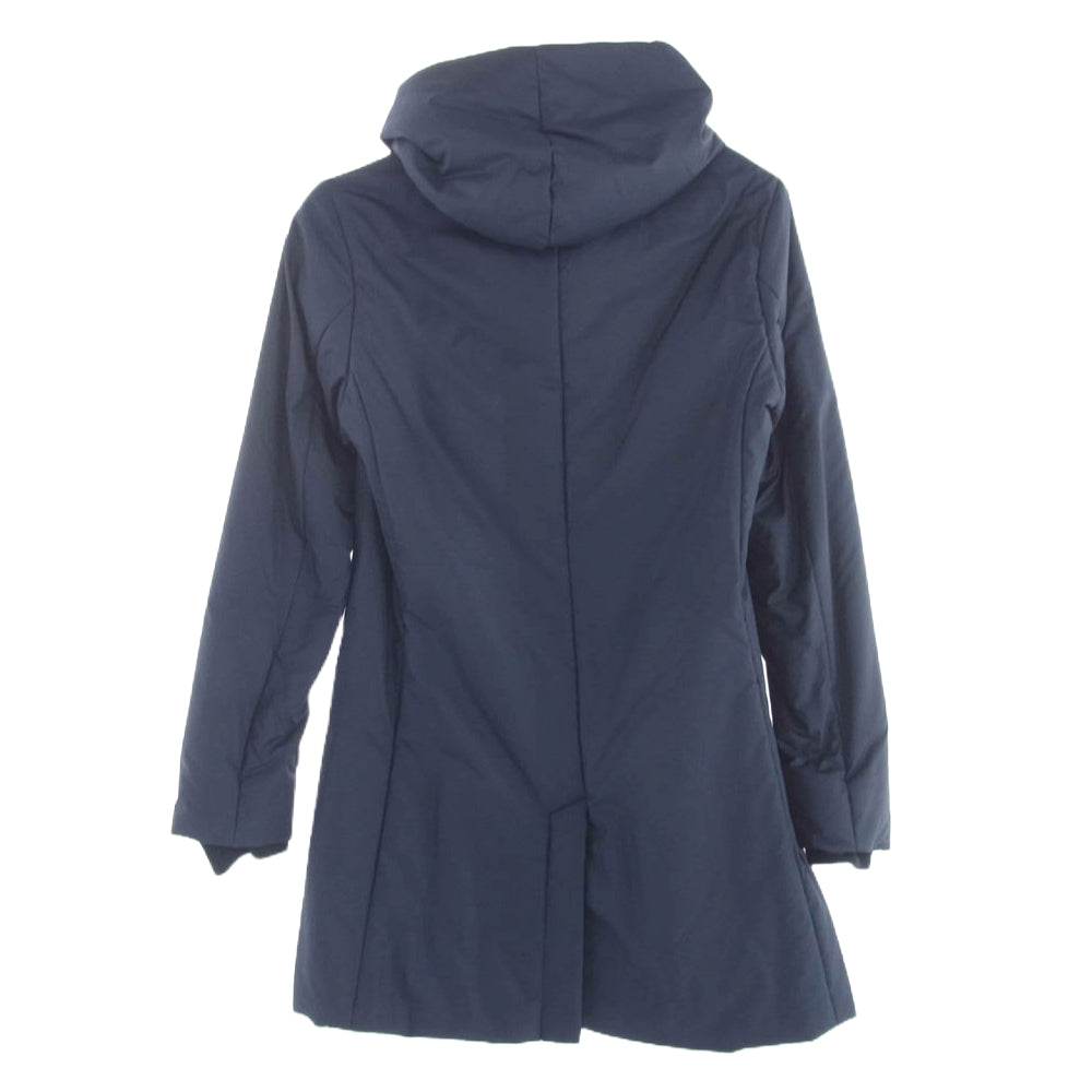 1piu1uguale3 ウノピュウノウグァーレトレ MRC105 POE147 NEXT WRAP HOODED ネクスト ラップ フーデッド 中綿 コート ジャケット ネイビー系 IV【中古】