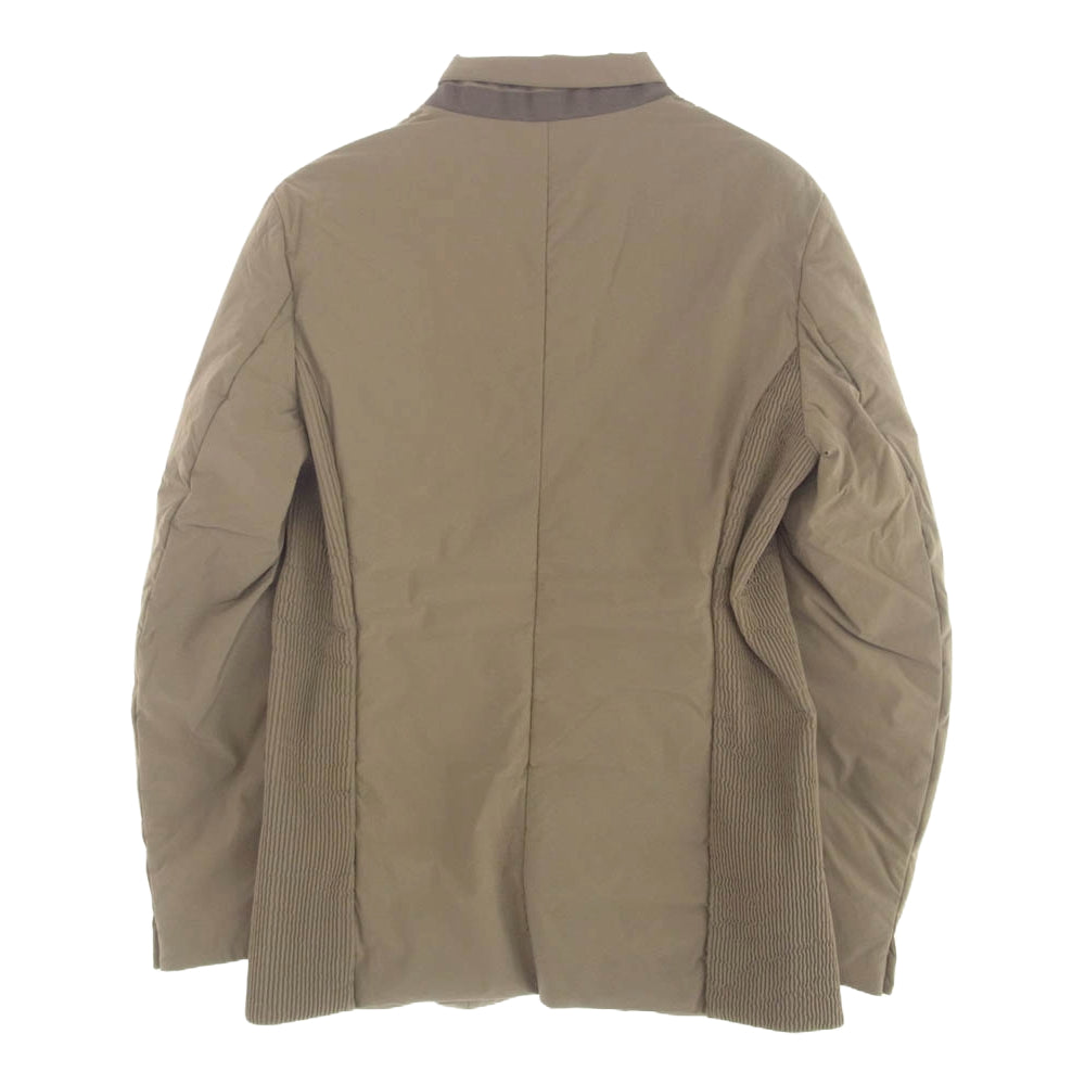 1piu1uguale3 ウノピュウノウグァーレトレ MRB633 NYU076 2B JACKET ストレッチダウン テーラードジャケット ベージュ系 VI【美品】【中古】