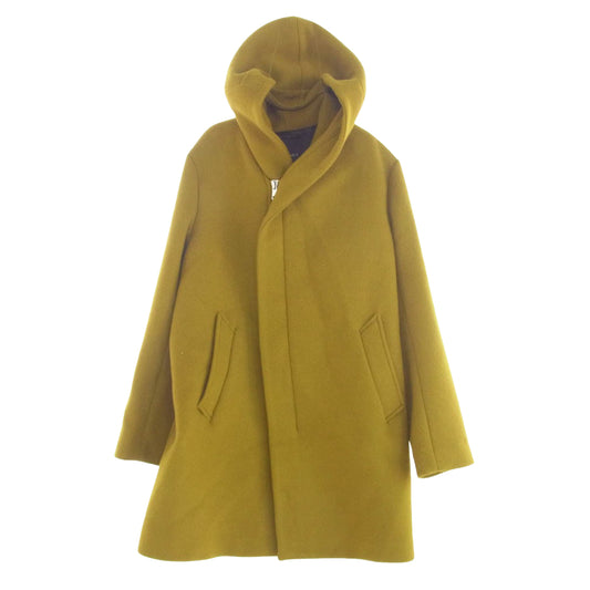1piu1uguale3 ウノピュウノウグァーレトレ MRC150 WNY035 WRAP COAT ラップ フーデッド コート マスタード マスタード Ⅴ【中古】