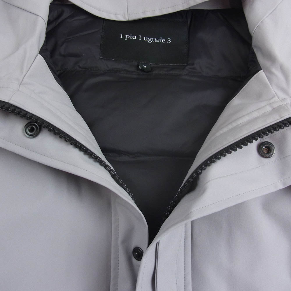 1piu1uguale3 ウノピュウノウグァーレトレ MRB574 POE326 3 SEASON MOUNTAIN PARKA マウンテンパーカー グレー系 L【美品】【中古】