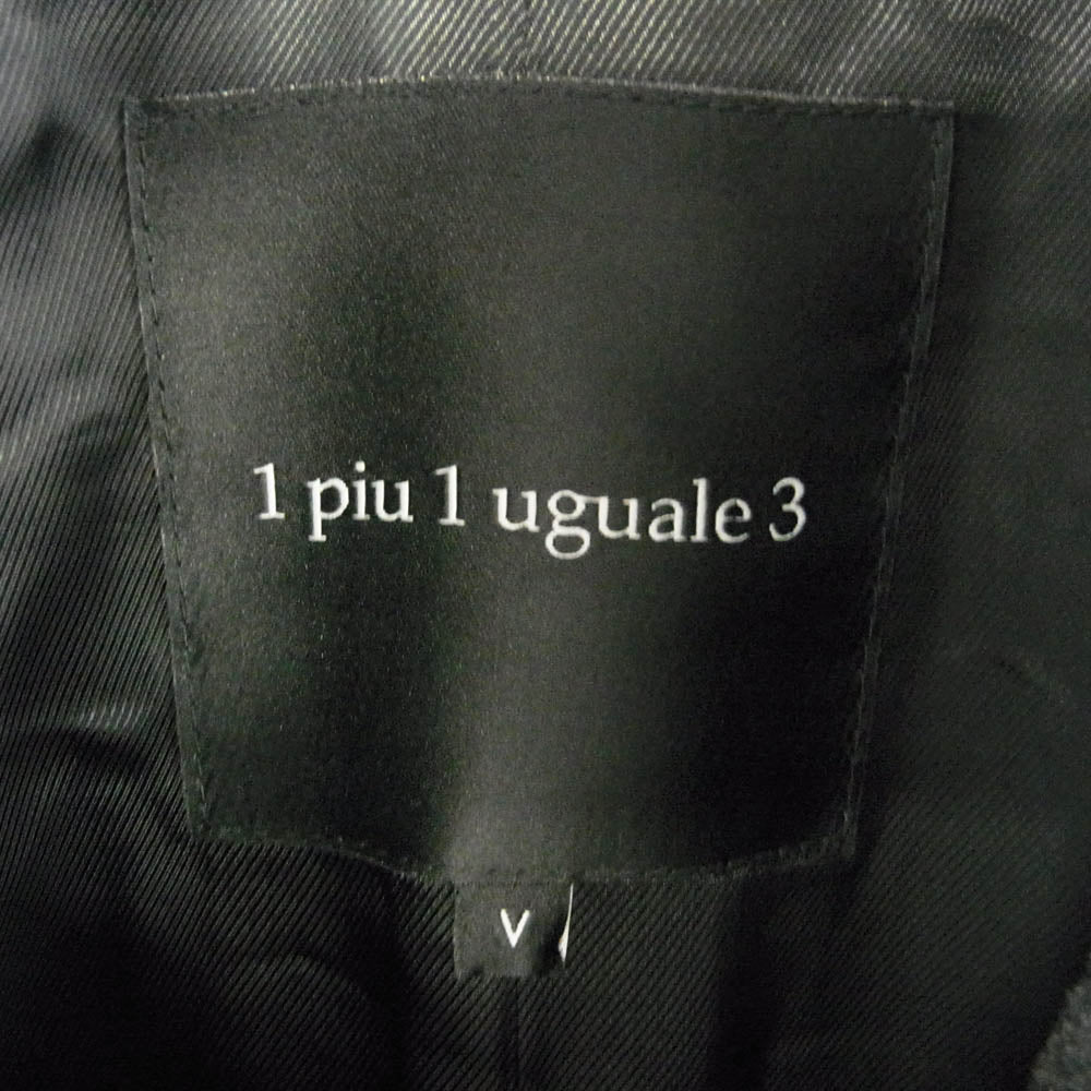 1piu1uguale3 ウノピュウノウグァーレトレ 22AW MRC150 POE441 WRAP COAT ECO FUR ラップコート エコファー ブラック系 Ⅴ【美品】【中古】