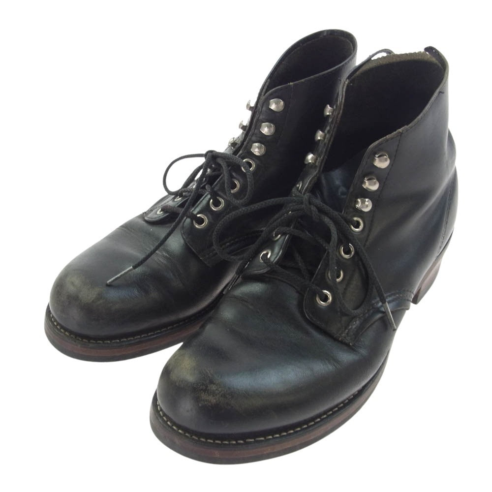 RED WING レッドウィング 8165 IRISH SETTER アイリッシュ セッター 6-inch Classic Round プレートゥワーク ブーツ ブラック系【中古】