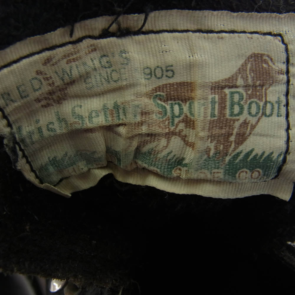 RED WING レッドウィング 8165 IRISH SETTER アイリッシュ セッター 6-inch Classic Round プレートゥワーク ブーツ ブラック系【中古】