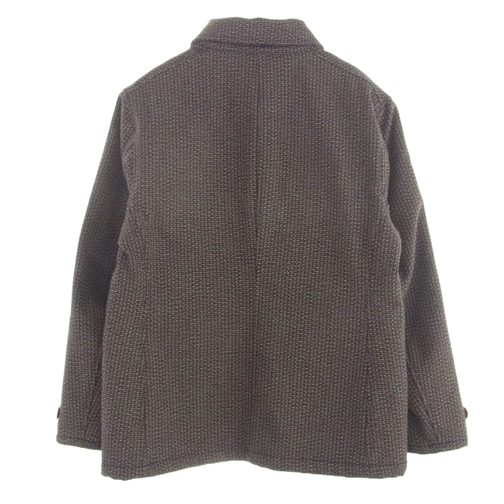 桃太郎ジーンズ Beach Cross Jacket ビーチクロス ジャケット ゴマ塩 ダークブラウン系 42【中古】