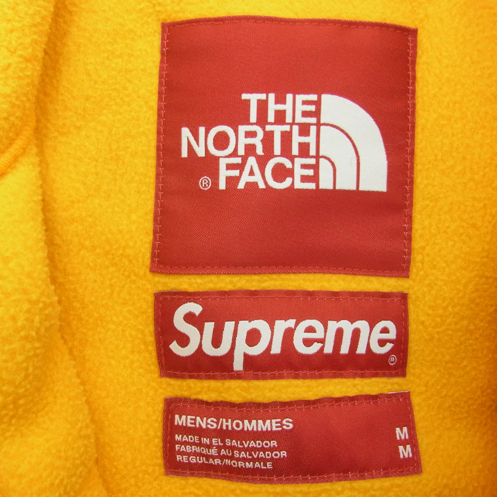 Supreme シュプリーム 20SS NA71904I × THE NORTH FACE RTG Fleece Jacket ザノースフェイス フリース ジャケット イエロー系 M【中古】