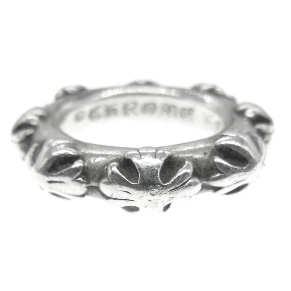 CHROME HEARTS クロムハーツ（原本無） CROSS BAND RING クロスバンド リング シルバー系 9号【中古】