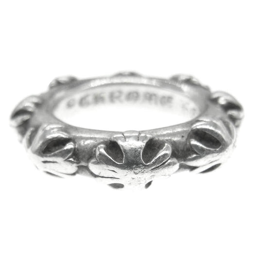 CHROME HEARTS クロムハーツ（原本無） CROSS BAND RING クロスバンド リング シルバー系 9号【中古】