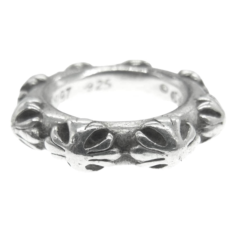 CHROME HEARTS クロムハーツ（原本無） CROSS BAND RING クロスバンド リング シルバー系 9号【中古】