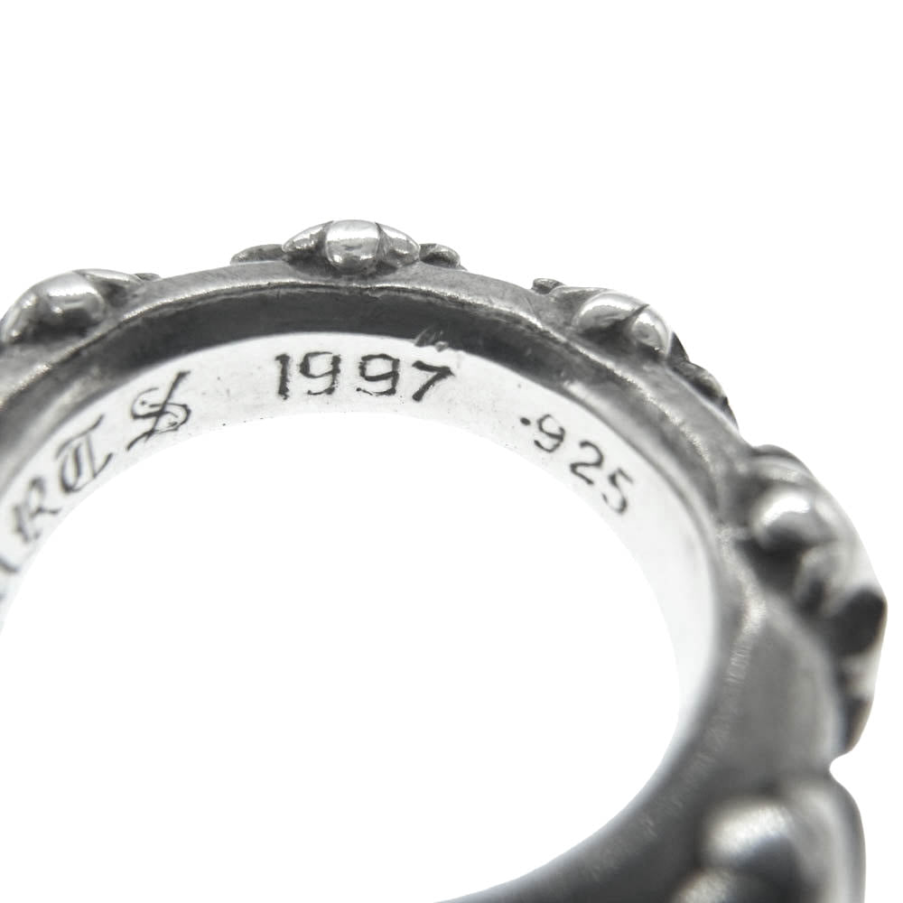 CHROME HEARTS クロムハーツ（原本無） CROSS BAND RING クロスバンド リング シルバー系 9号【中古】