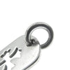CHROME HEARTS クロムハーツ（原本無） D TAG SML CROSS カット アウト クロス スモール ドッグタグ ペンダントトップ シルバー系【中古】