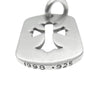CHROME HEARTS クロムハーツ（原本無） D TAG SML CROSS カット アウト クロス スモール ドッグタグ ペンダントトップ シルバー系【中古】
