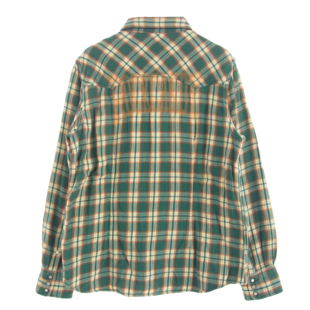 TMT ティーエムティー ORIGINAL DOUBLE GAUZE CHECK WESTERN SHIRTS ROCK CANDY チェック 長袖 ネルシャツ マルチカラー系 L【中古】