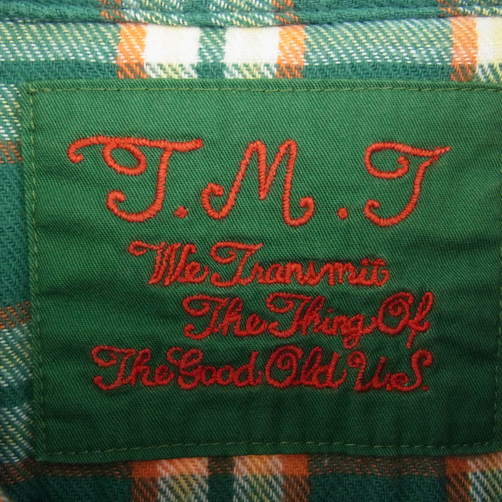 TMT ティーエムティー ORIGINAL DOUBLE GAUZE CHECK WESTERN SHIRTS ROCK CANDY チェック 長袖 ネルシャツ マルチカラー系 L【中古】