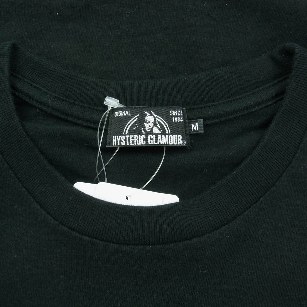 HYSTERIC GLAMOUR ヒステリックグラマー 02213CT20 野口強 stie-lo クルーネック 半袖 Tシャツ ブラック系 M【中古】