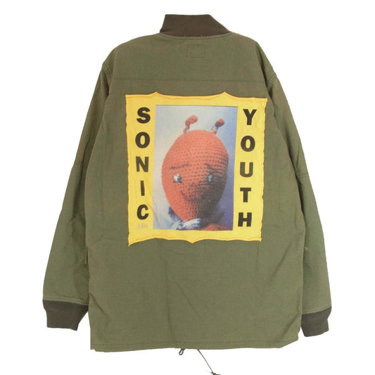 HYSTERIC GLAMOUR ヒステリックグラマー 02201AB15 SONIC YOUTH ソニックユース フィールドジャケット ミリタリー シャツ ブルゾン カーキ系 S【中古】