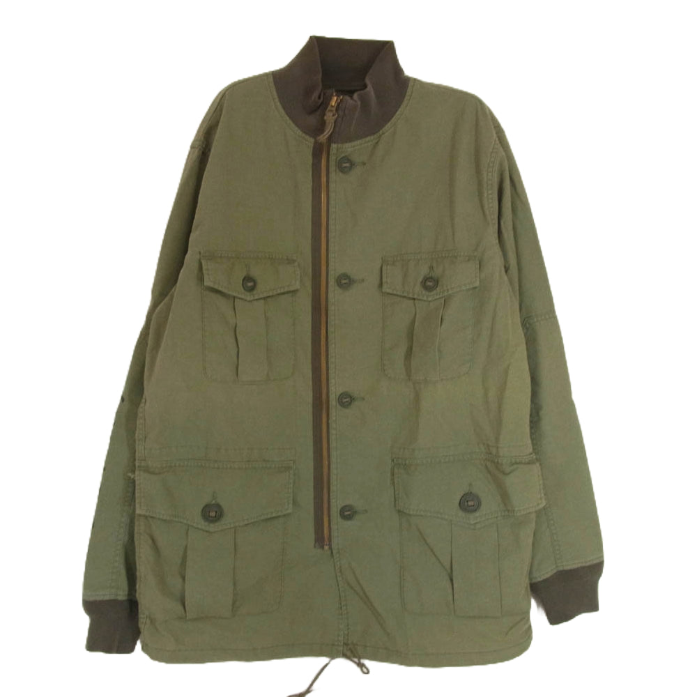 HYSTERIC GLAMOUR ヒステリックグラマー 02201AB15 SONIC YOUTH ソニックユース フィールドジャケット ミリタリー シャツ ブルゾン カーキ系 S【中古】