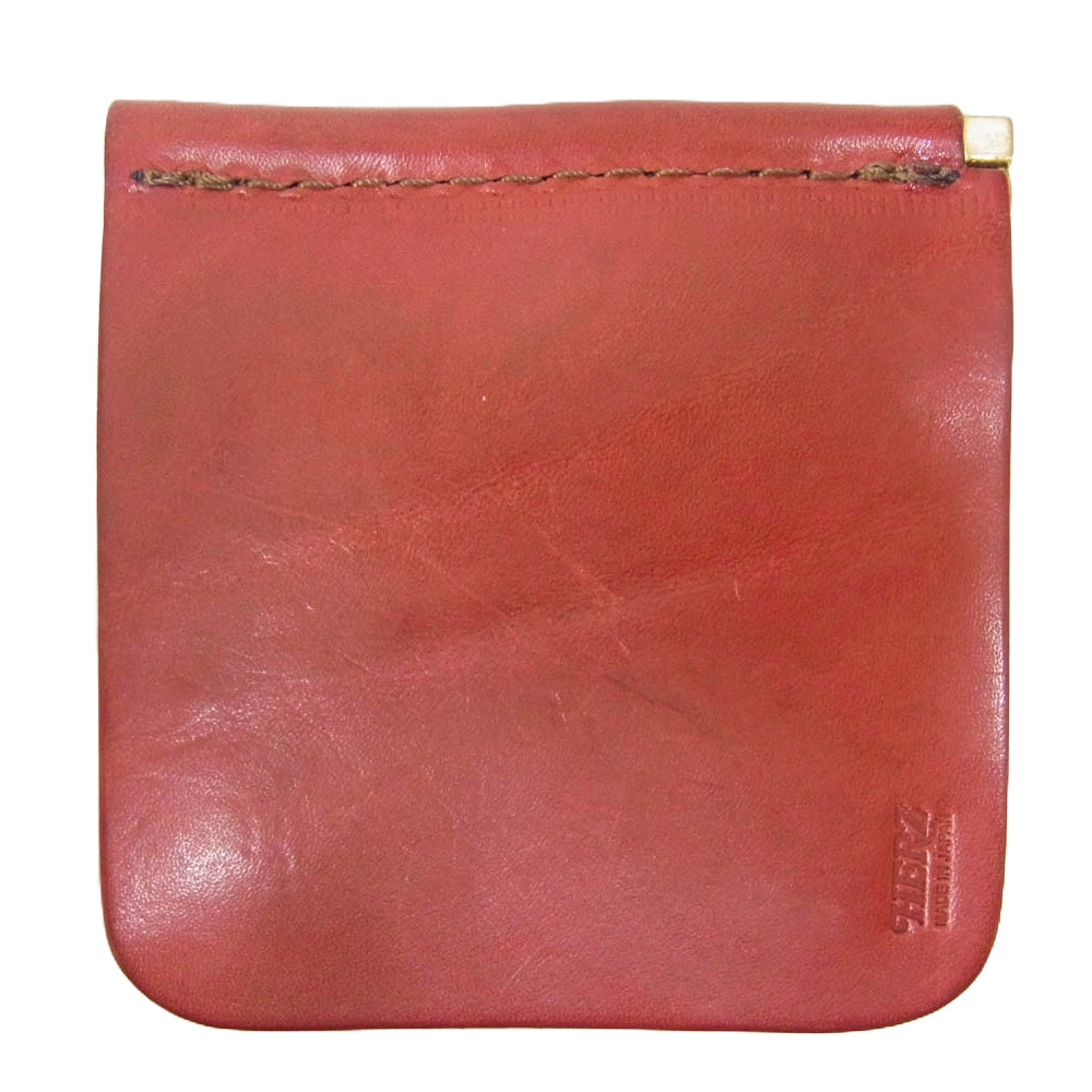 HERZ ヘルツ マネークリップ 小銭入れ付き レッド レッド系【中古】