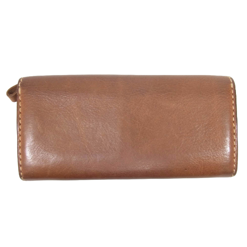 HERZ ヘルツ WL-63 ソフトレザーの長財布 ロングウォレット キャメル ブラウン系【中古】