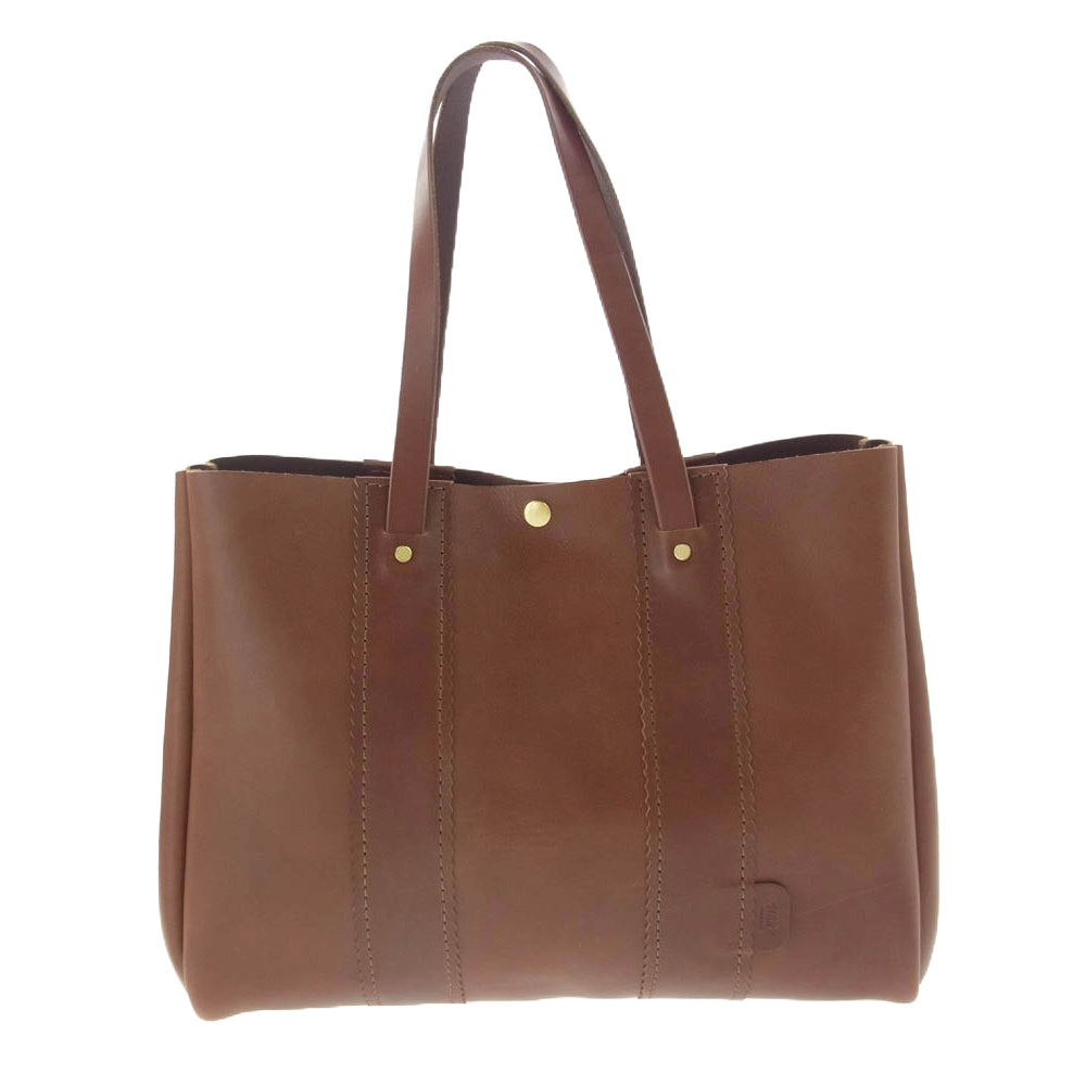 HERZ ヘルツ オールレザー レディーストートバッグ ブラウン系