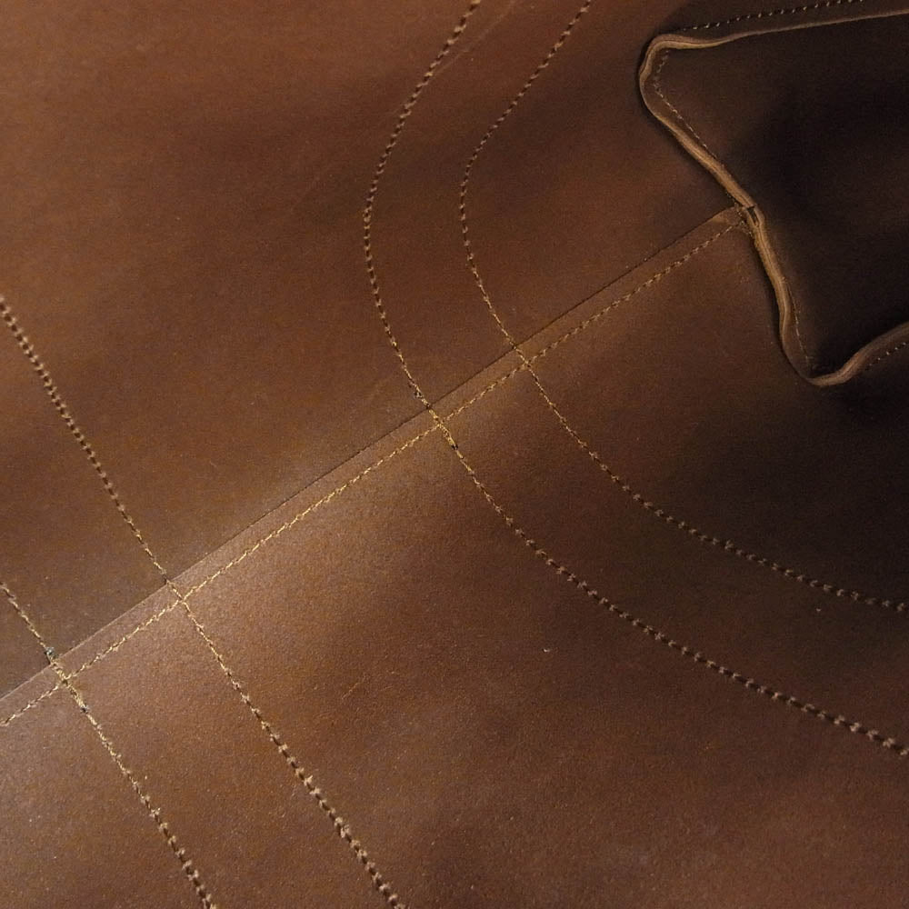 HERZ ヘルツ オールレザー レディーストートバッグ ブラウン系【中古】