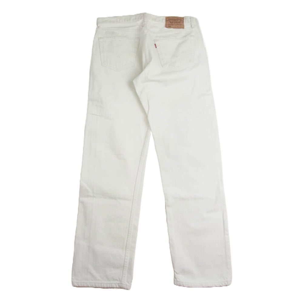 Levi's リーバイス 501-0127 スモールe ホワイトデニム ストレート デニムパンツ ジーンズ ホワイト系 W34L32【中古】