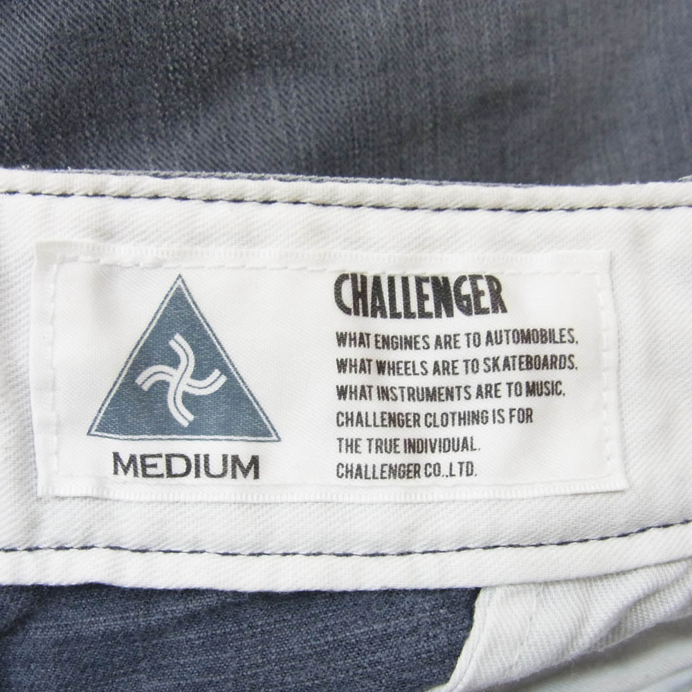 CHALLENGER チャレンジャー CLGPT010-011 ユーズド加工 ストレート デニムパンツ ブラック系 M【中古】