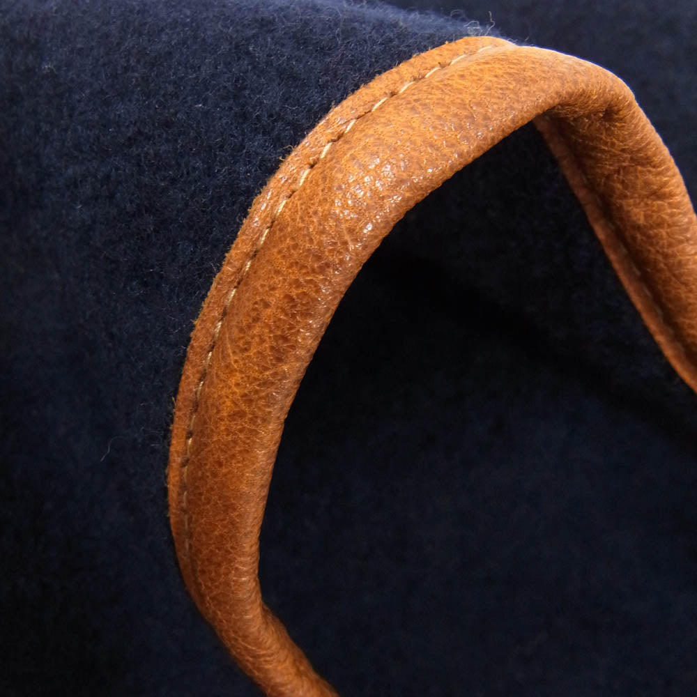 VISVIM ビズビム 18AW 0118103003025 REGIMENT BERET WOOL NAVY ベレー帽 ウール パイピング ネイビー系 SM【新古品】【未使用】【中古】