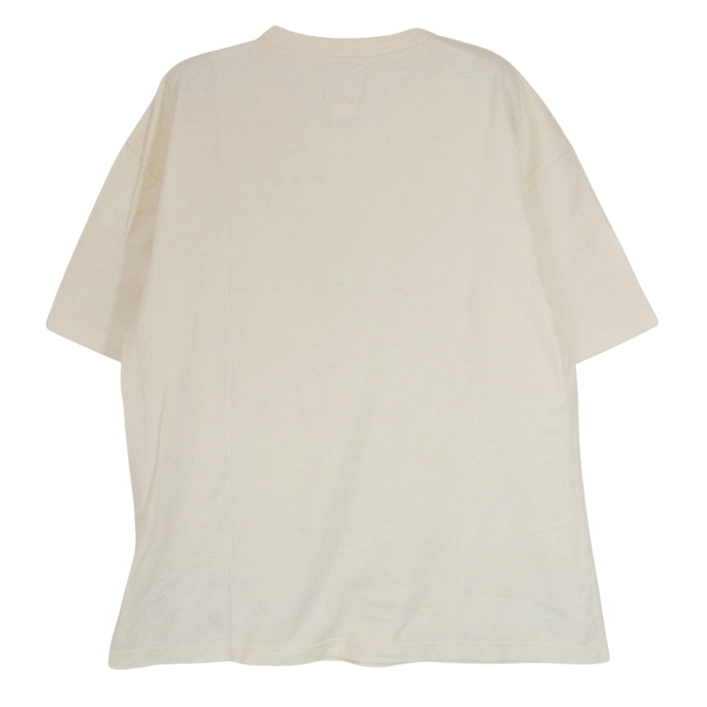 VISVIM ビズビム 22SS 0122105010017 JUMBO TEE S/S C/WS カシミヤ 天竺製 クルーネック ワンウォッシュ 半袖 Tシャツ オフホワイト系 2【新古品】【未使用】【中古】