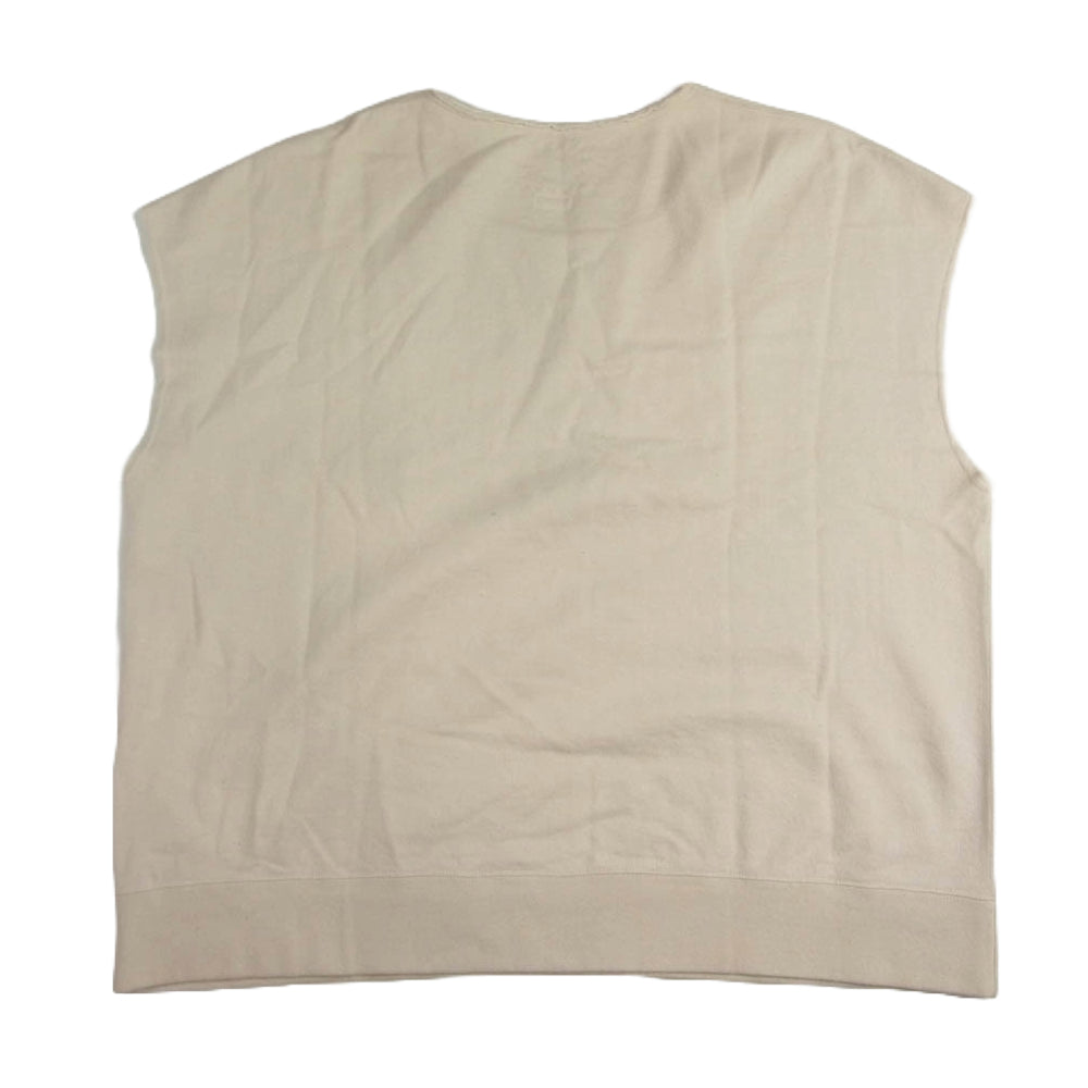 VISVIM ビズビム 22SS 0122105010020 MONDO SWEAT S/L C/WS カシミヤ スウェット ベスト アイボリー系 2【新古品】【未使用】【中古】