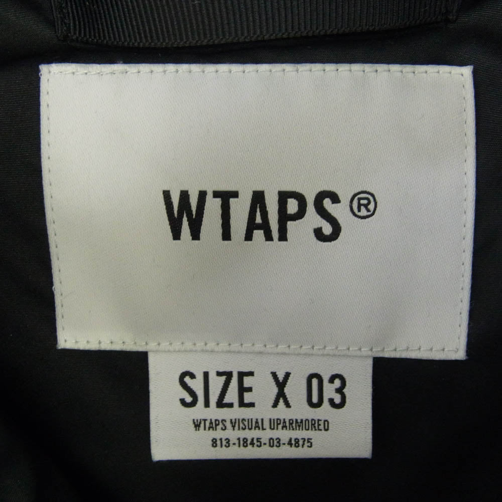 WTAPS ダブルタップス 22AW 222BRDT-JKM03 TORPOR JACKET トーパー ジャケット フーデッド ジャケット ブラック系 03【中古】