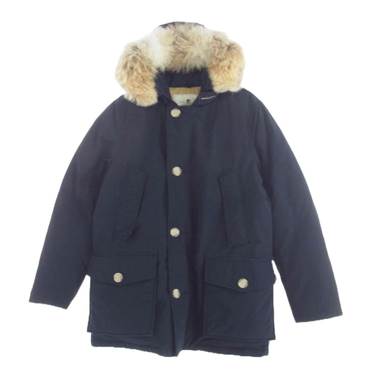 WOOLRICH ウールリッチ WOOU0297　 NEW ARCTIC PARKA ニュー アーク ティック パーカ ダウン ジャケット ファーフード ネイビー系 M【美品】【中古】