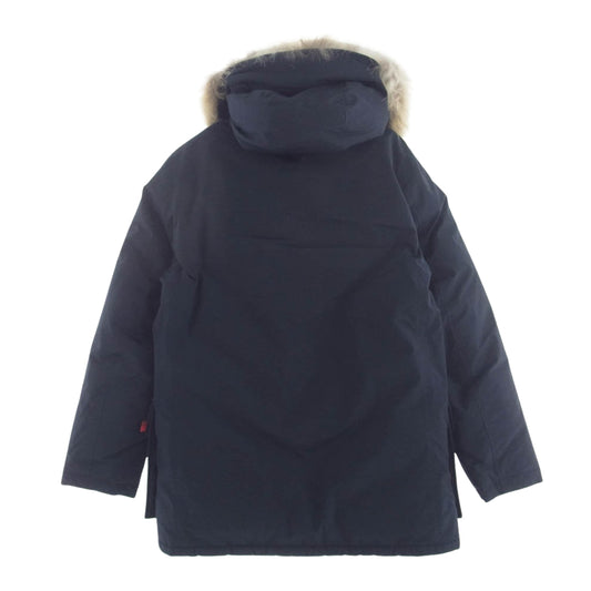 WOOLRICH ウールリッチ WOOU0297　 NEW ARCTIC PARKA ニュー アーク ティック パーカ ダウン ジャケット ファーフード ネイビー系 M【美品】【中古】
