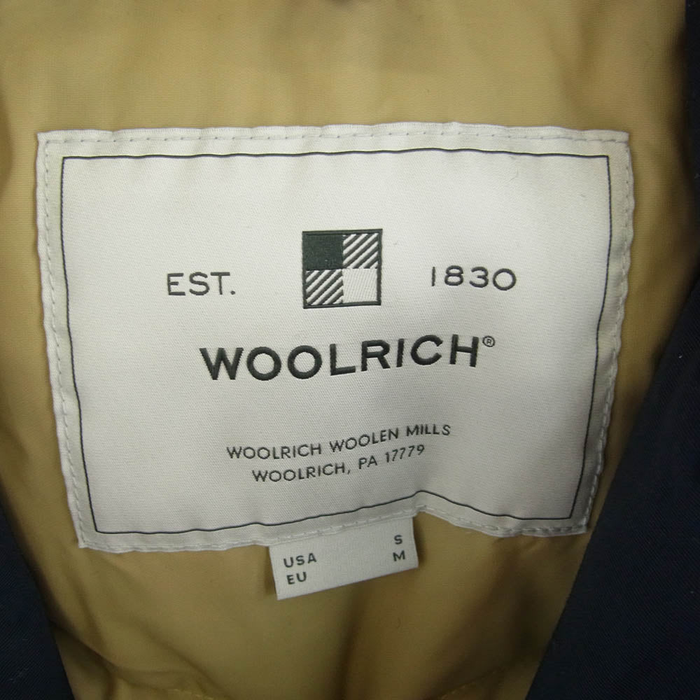 WOOLRICH ウールリッチ WOOU0297　 NEW ARCTIC PARKA ニュー アーク ティック パーカ ダウン ジャケット ファーフード ネイビー系 M【美品】【中古】