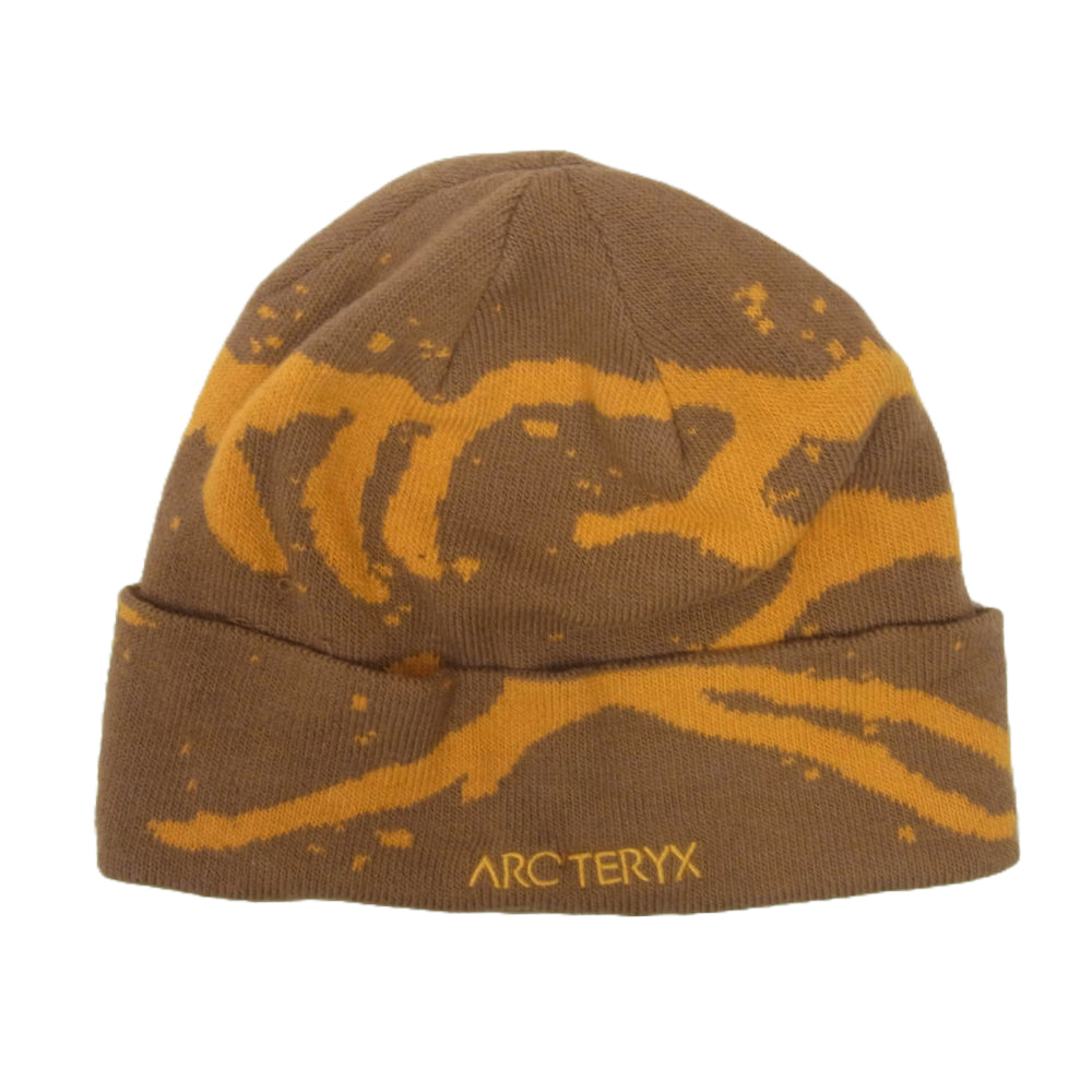 ARC'TERYX アークテリクス X000009253 Grotto Toque グロット トーク 帽子 ニット キャップ ニット帽 総柄 ブラウン系【中古】