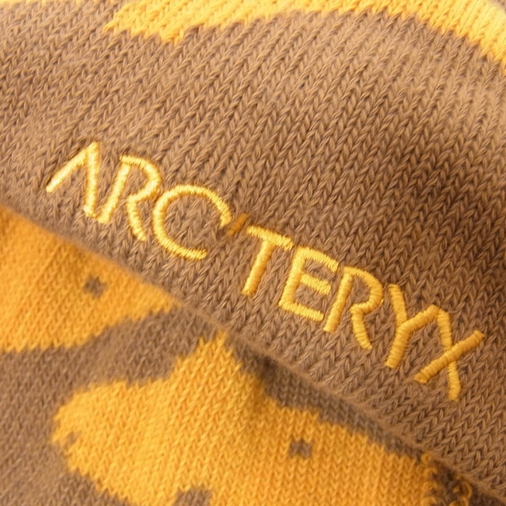 ARC'TERYX アークテリクス X000009253 Grotto Toque グロット トーク 帽子 ニット キャップ ニット帽 総柄 ブラウン系【中古】