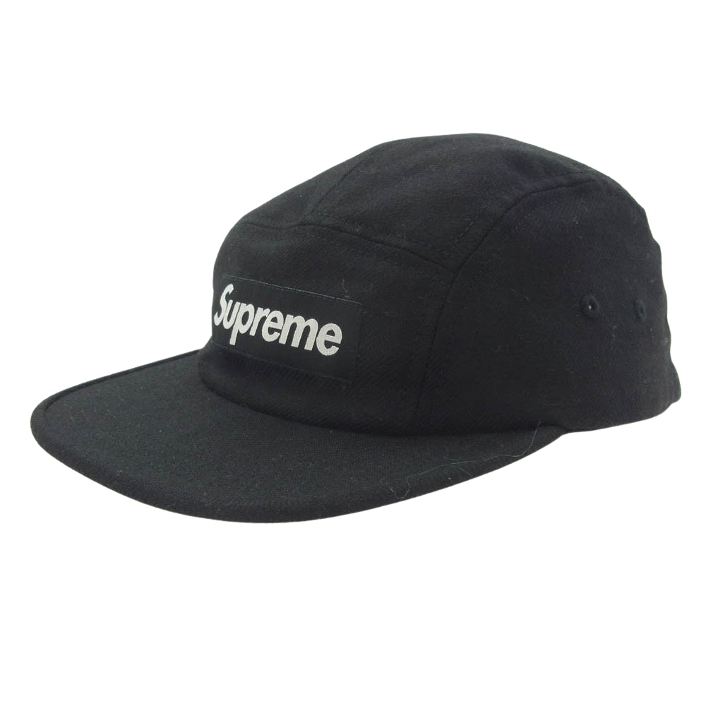 Supreme シュプリーム 24AW × Lochcarron Camp Cap ロキャロン 6パネル キャンプ キャップ ブラック系 ブラック系【美品】【中古】