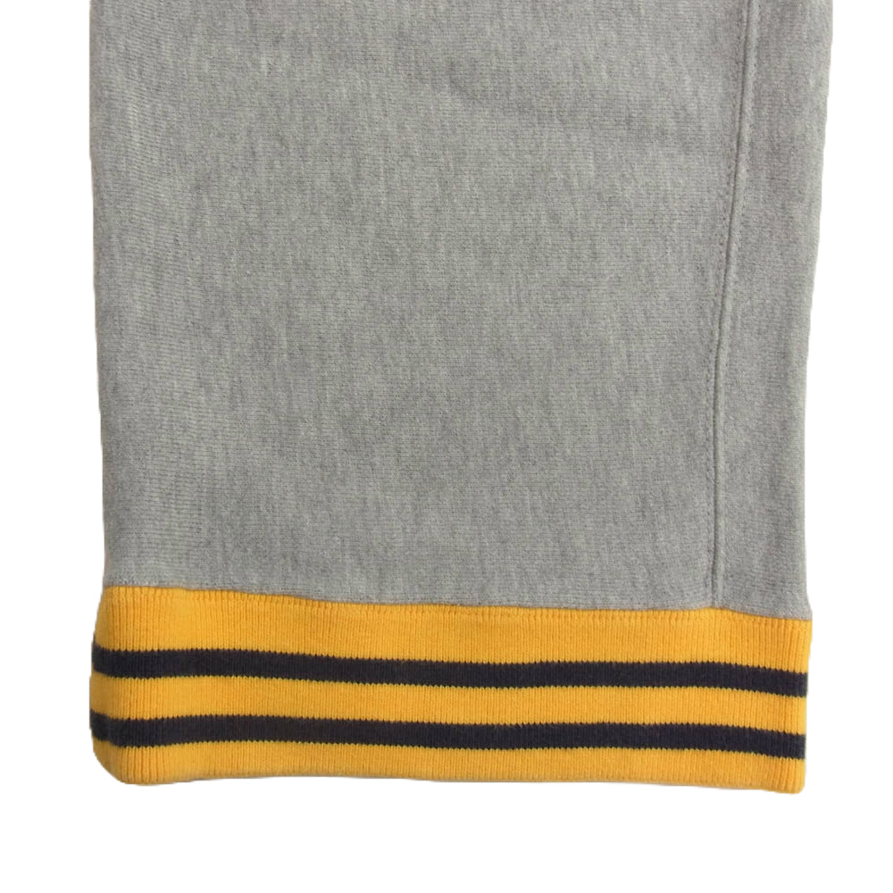 Champion チャンピオン 復刻 青 単色タグ Pアップリケ リバースウィーブ パンツ グレー系 L【中古】