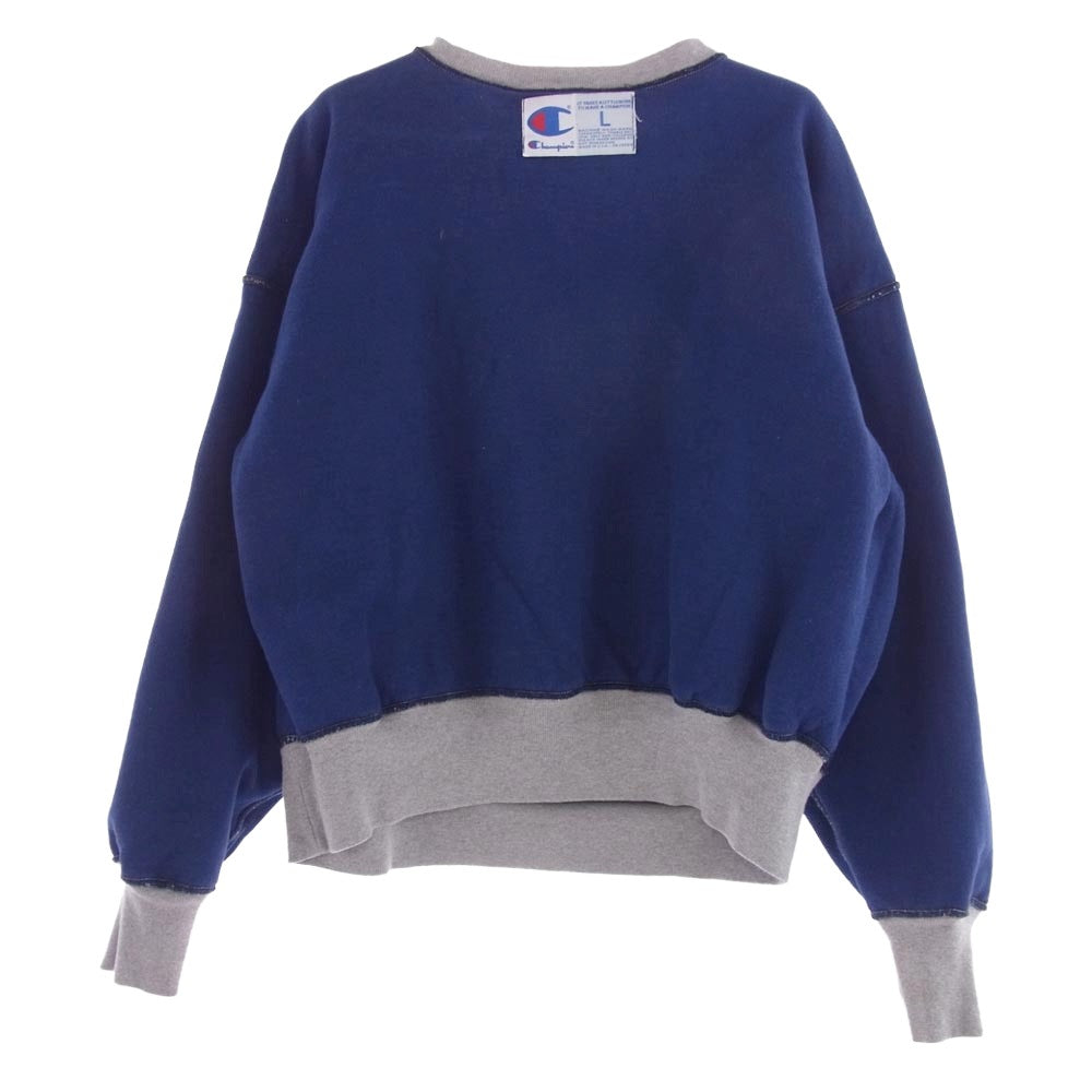 Champion チャンピオン  USA製 リバースウィーブ スウェット ダブルフェイス リバーシブル グレー系 L【中古】