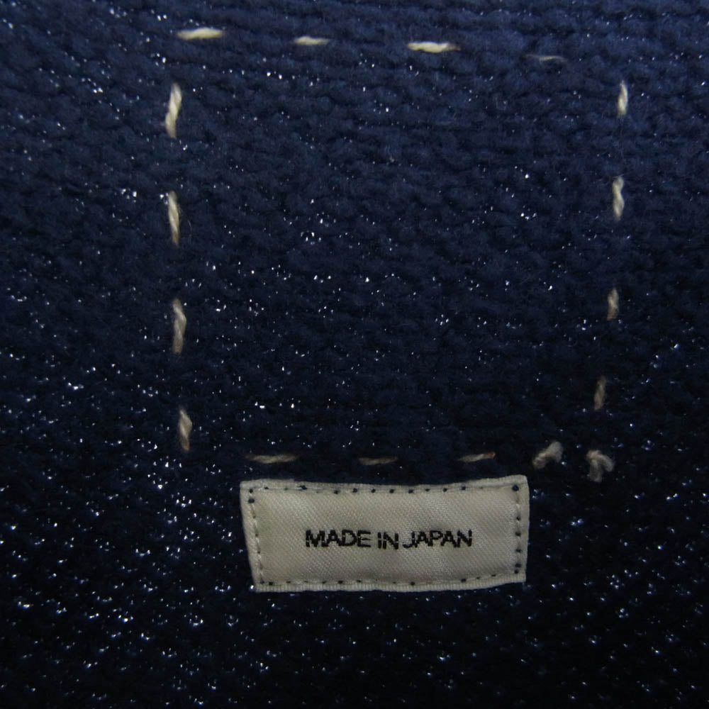 VISVIM ビズビム 22SS 0122105010027 AMPLUS SB SWEAT S/S ALUMNI プリント 半袖 アンプラス スウェット ネイビー系 4【中古】