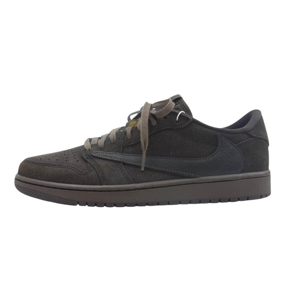 NIKE ナイキ × Travis Scott フェイクバスターズ鑑定済 DM7866-202 Air Jordan 1 Low OG SP トラヴィススコット エアジョーダン1 ロー ブラウン系 ダークブラウン系 28.0cm【新古品】【未使用】【中古】
