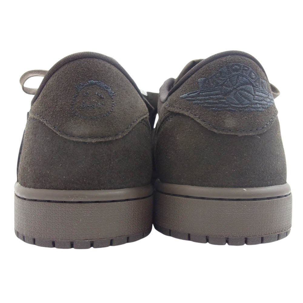 NIKE ナイキ × Travis Scott フェイクバスターズ鑑定済 DM7866-202 Air Jordan 1 Low OG SP トラヴィススコット エアジョーダン1 ロー ブラウン系 ダークブラウン系 28.0cm【新古品】【未使用】【中古】