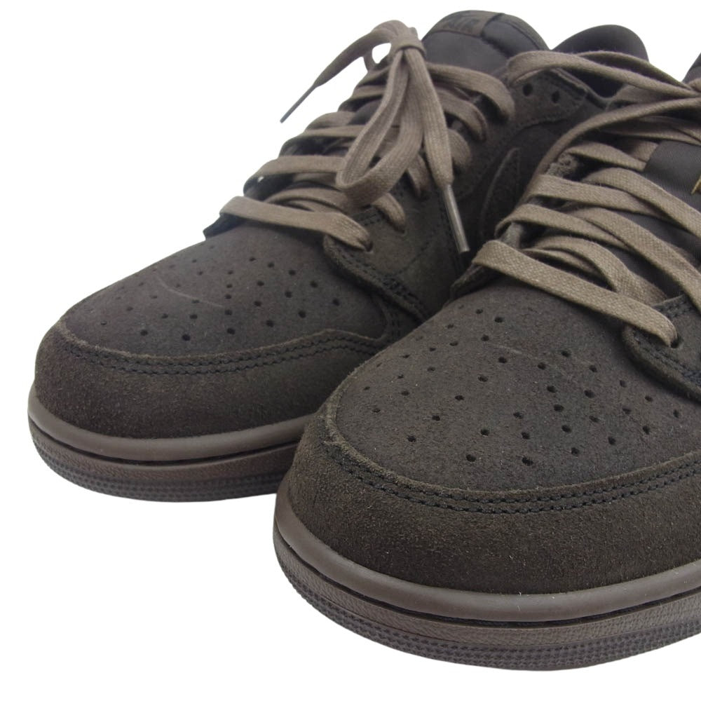 NIKE ナイキ × Travis Scott フェイクバスターズ鑑定済 DM7866-202 Air Jordan 1 Low OG SP トラヴィススコット エアジョーダン1 ロー ブラウン系 ダークブラウン系 28.0cm【新古品】【未使用】【中古】