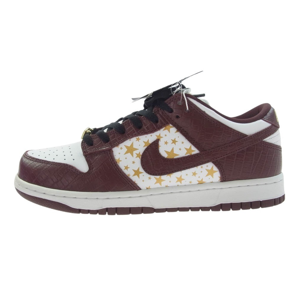 Supreme シュプリーム ×Nike ナイキ フェイクバスターズ鑑定済 DH3228-103 SB Dunk Low OG QS Gold Stars shushu SB ダンク ロー ゴールドスターズ ブラウン系 ゴールド系 27cm【新古品】【未使用】【中古】