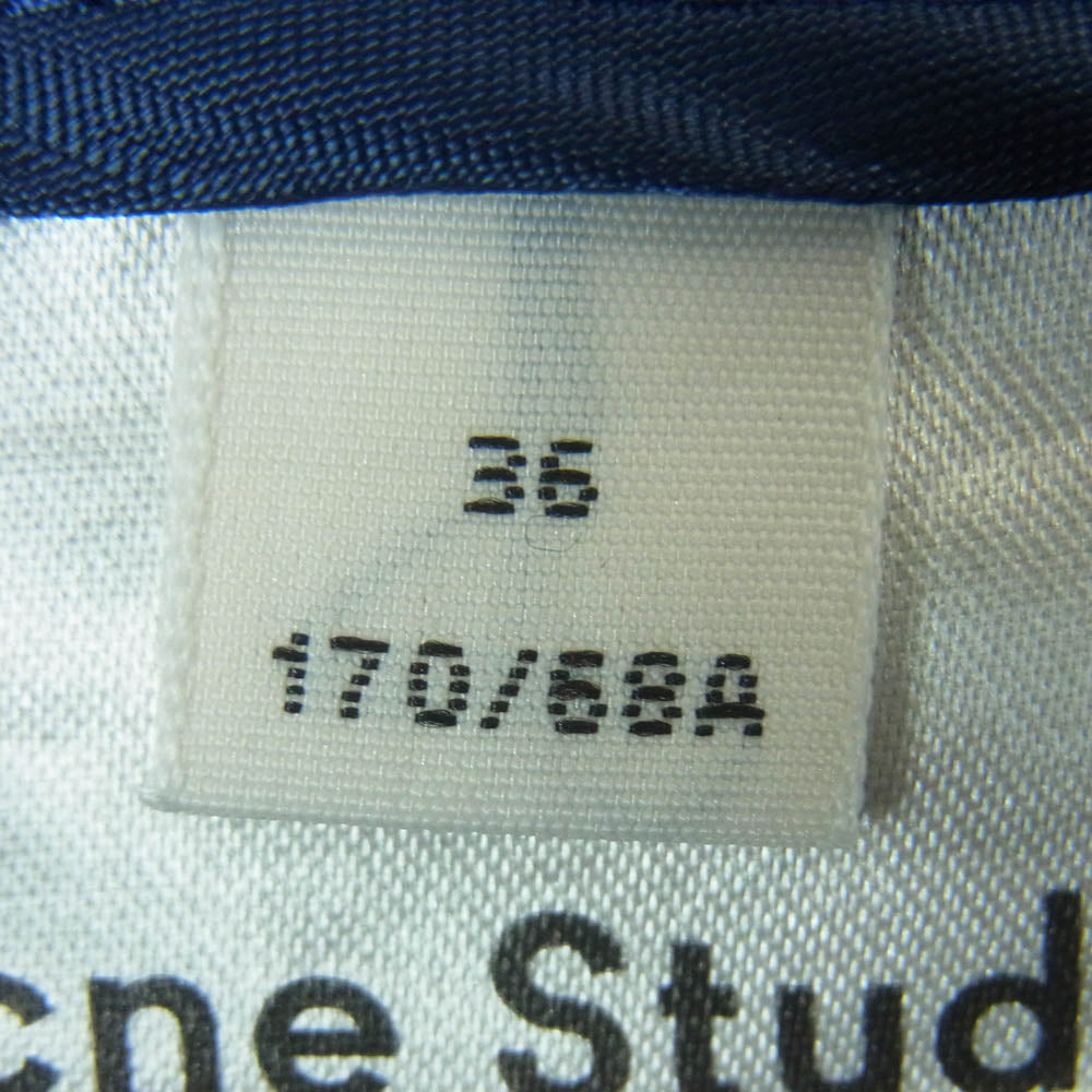 ACNE STUDIOS アクネストゥディオズ 19SS FN-WN-TROU000085 テーラード フレア トラウザーズ パンツ ネイビー系 36【中古】