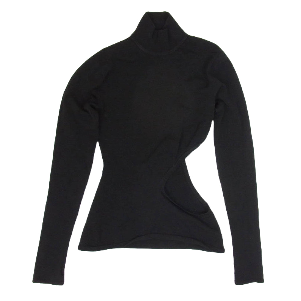 ISSEY MIYAKE イッセイミヤケ 24SS IM41KN769 CUTOUT カットアウト ニット モックネック ブラック系 2【中古】