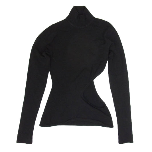 ISSEY MIYAKE イッセイミヤケ 24SS IM41KN769 CUTOUT カットアウト ニット モックネック ブラック系 2【中古】