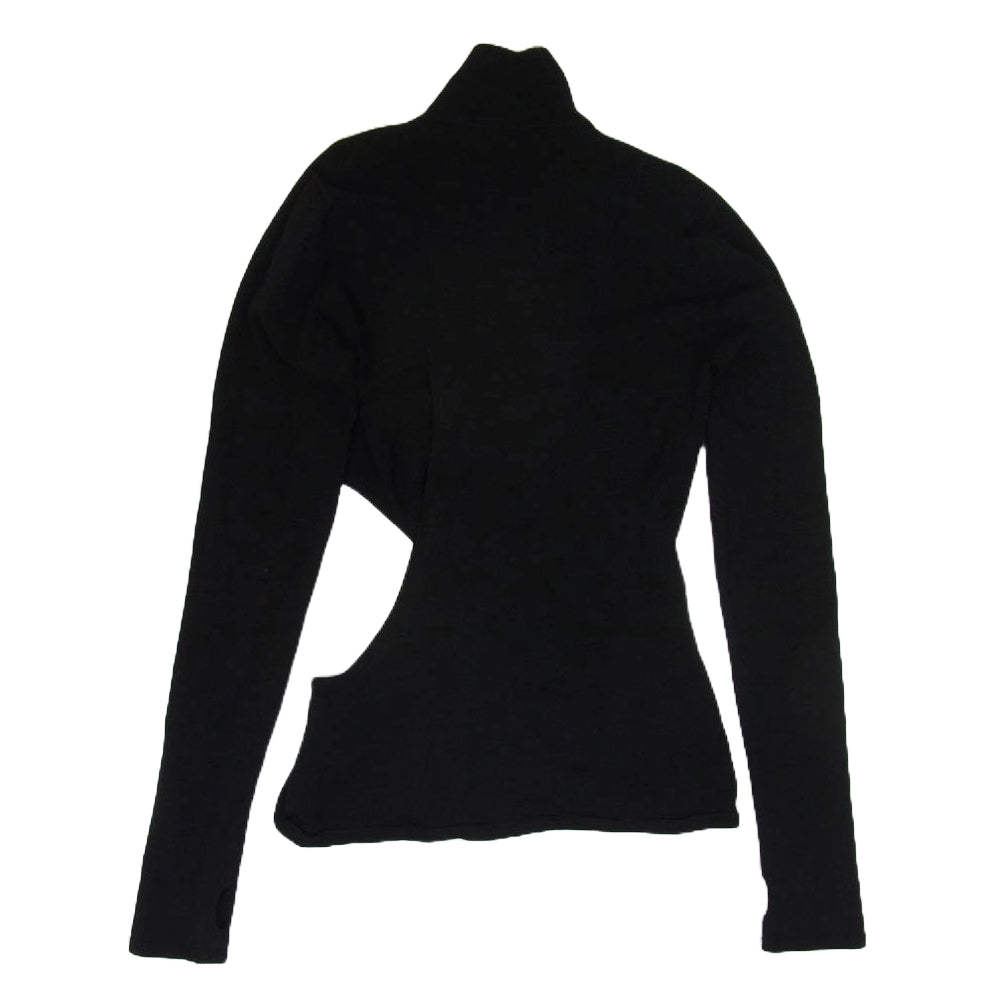 ISSEY MIYAKE イッセイミヤケ 24SS IM41KN769 CUTOUT カットアウト ニット モックネック ブラック系 2【中古】