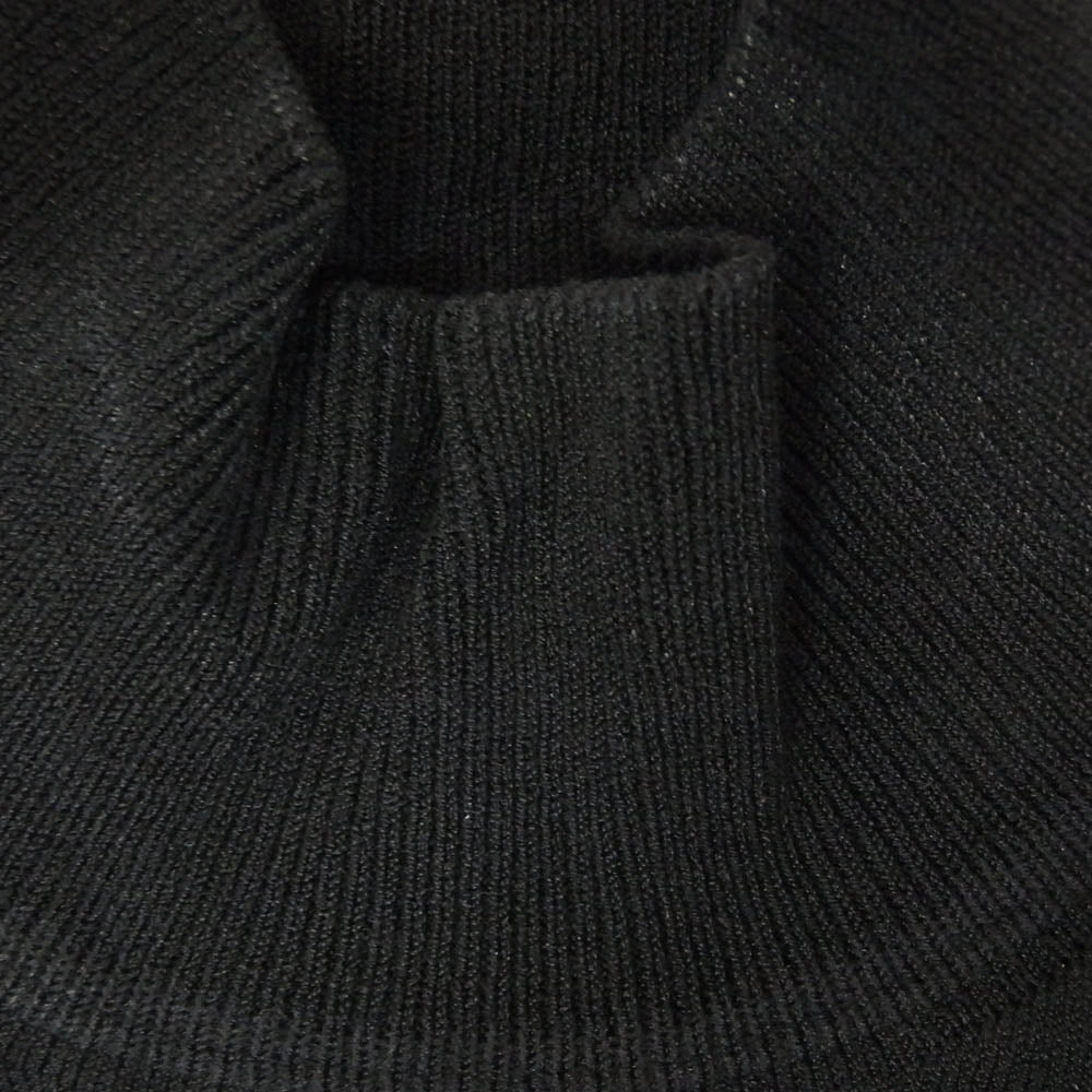 ISSEY MIYAKE イッセイミヤケ 24SS IM41KN769 CUTOUT カットアウト ニット モックネック ブラック系 2【中古】