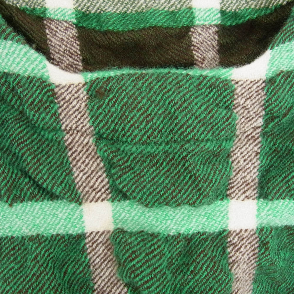 ISSEY MIYAKE イッセイミヤケ 24AW IM43FJ463 PRISM CHECK ポップコーン加工 ウール ニット チェック柄 グリーン系 2【中古】