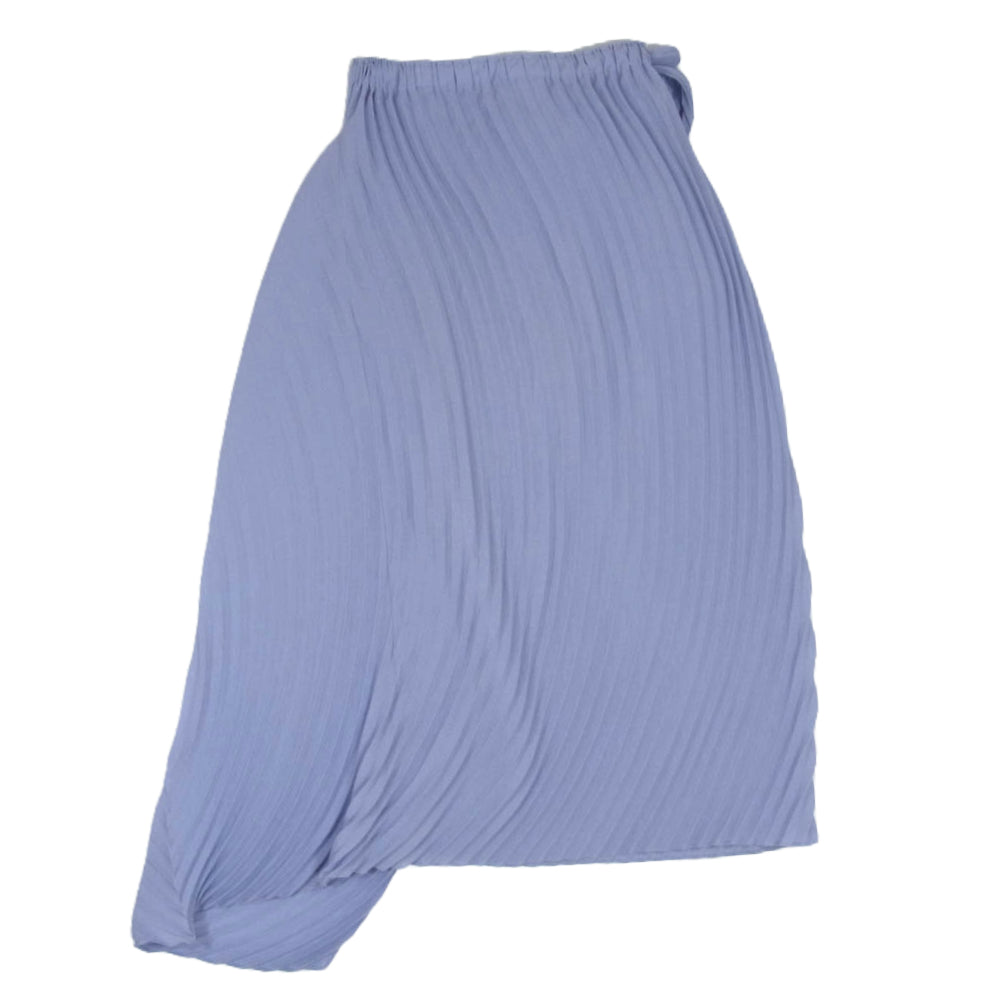 ISSEY MIYAKE イッセイミヤケ 24AW IM43FG163 WRAPPED PLEATS SKIRT  プリーツ マキシ丈 変形 スカート ブルー系 2【中古】